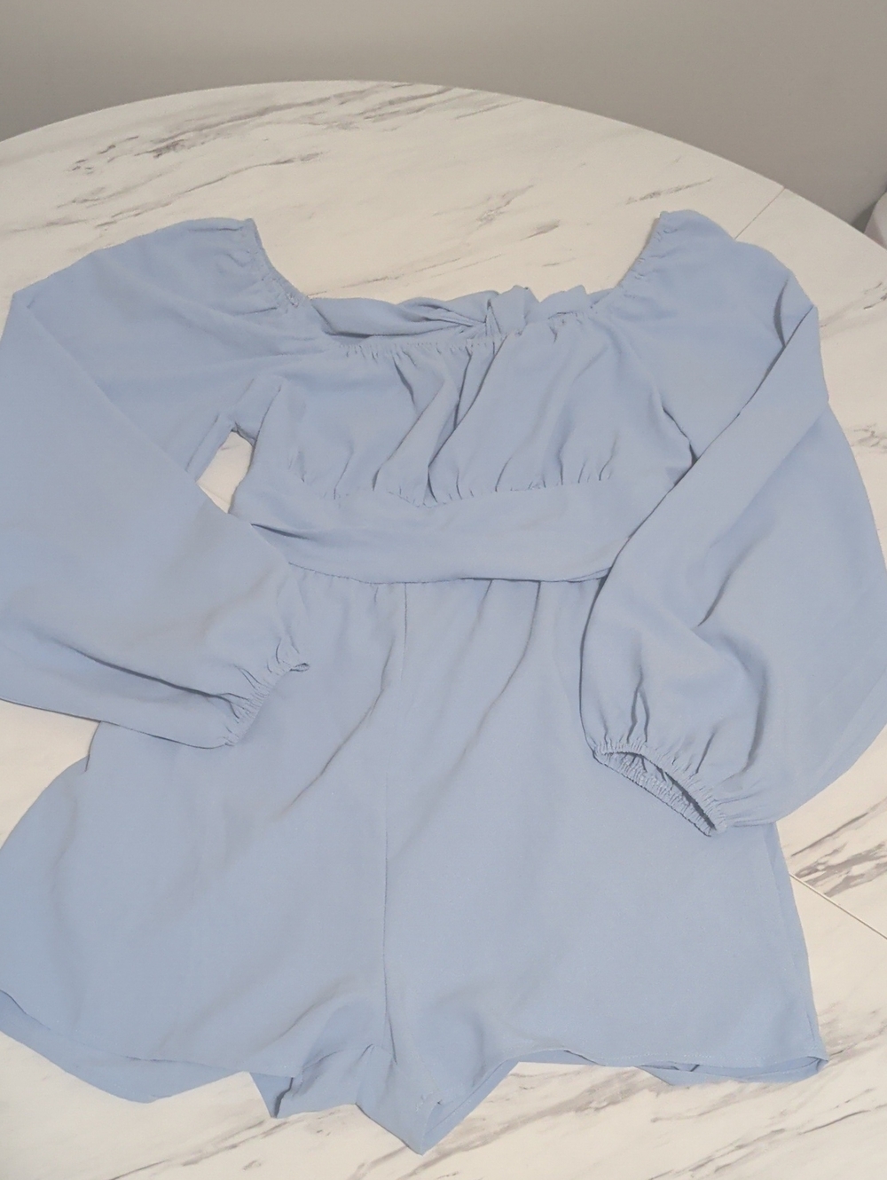 Worn Once Bow Tie Back Romper